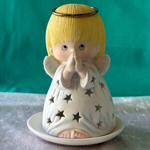 Tea Light Angel with Star Cutouts